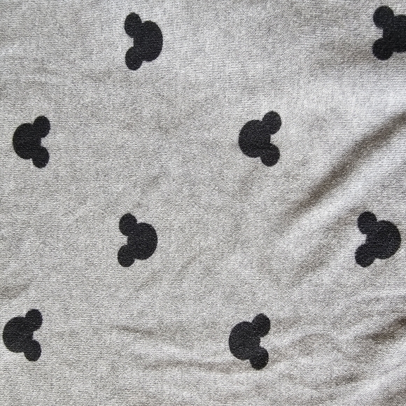 Disney Pajama Set - Gray with Black Mickey Pattern Womens - Picture 5 of 15